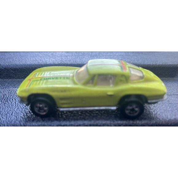 Hot Wheels 1979 Lime Green Corvette Stingray Mattel Split Window Malaysia -Nice! - Picture 3 of 7